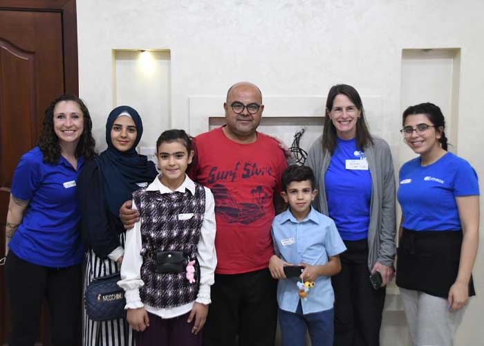 Hearing the Call Humanitarian trip to Jordan 2022 - Group photo with the children